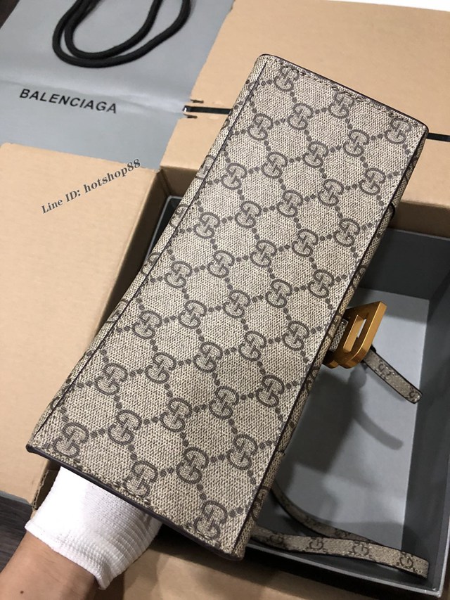 Balenciaga專櫃爆款升級版手提女包 巴黎世家gucci聯名雙G大號沙漏包 fyj1618